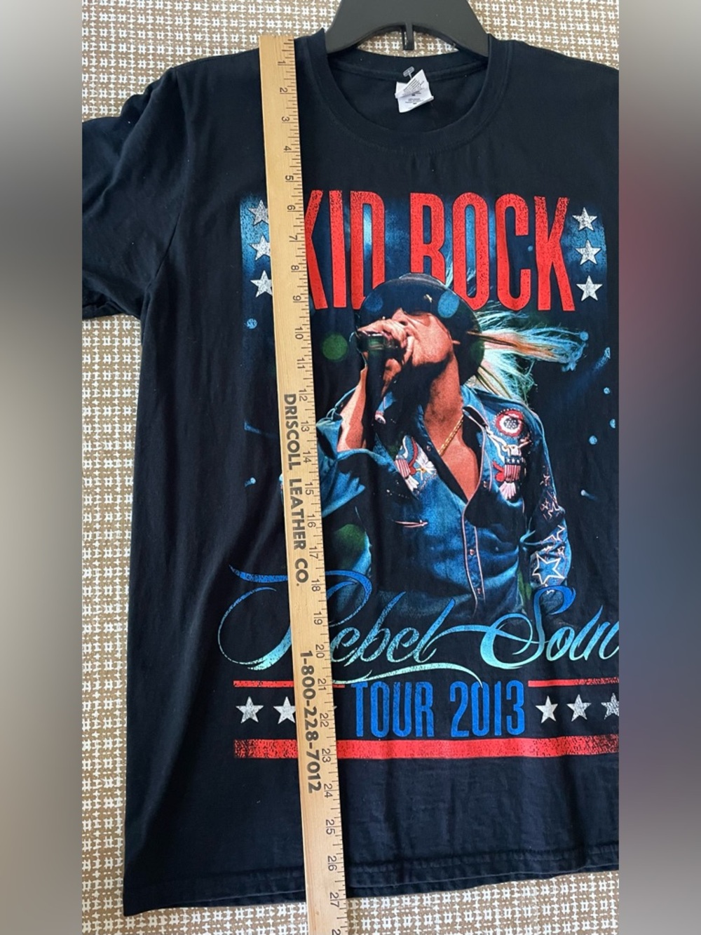 Kid Rock Rebel Soul 2013 Tour Concert TShirt Graphic Black Medium EUC - Picture 6 of 6